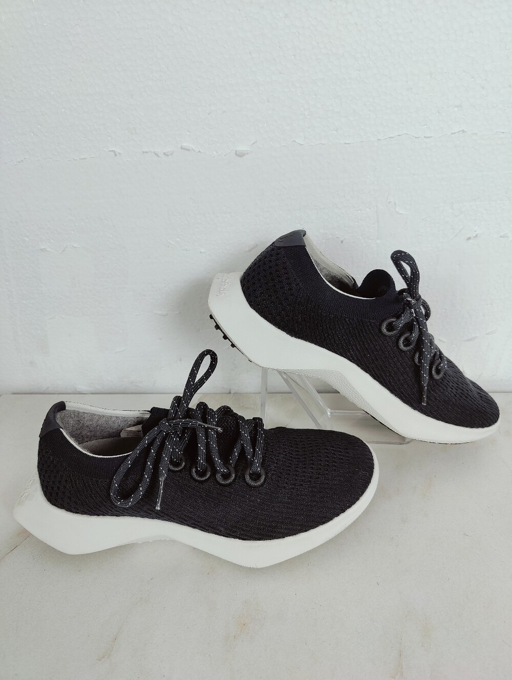 Allbirds Women's Tree Dasher 2 Running Sneakers, Black White, Sz 8